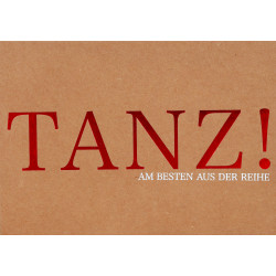 Glanz Postkarte "Tanz!" 