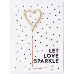 Wunderkerze "Let Love sparkle"