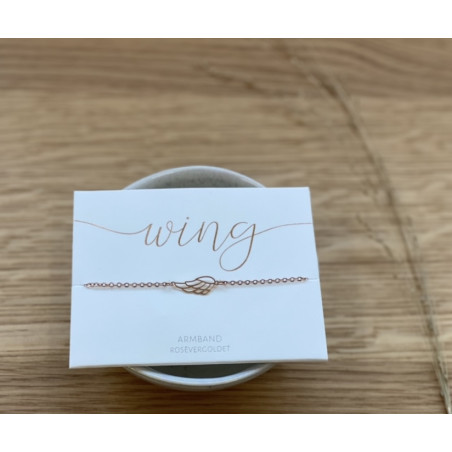 Armband "wing" roségold